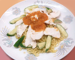 鶏しゃぶのおろし野菜ドレッシング麺