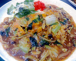 中華風あんかけカツカレー